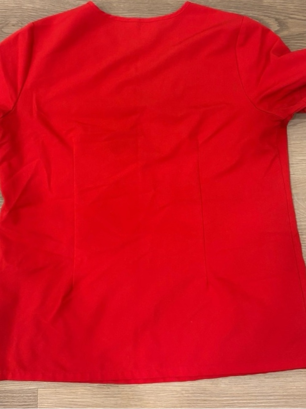 Classic Women’s Red Short-Sleeve Blouse